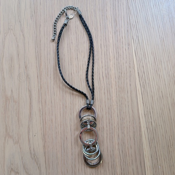 Silver and Black Necklace - Picture 2 of 5